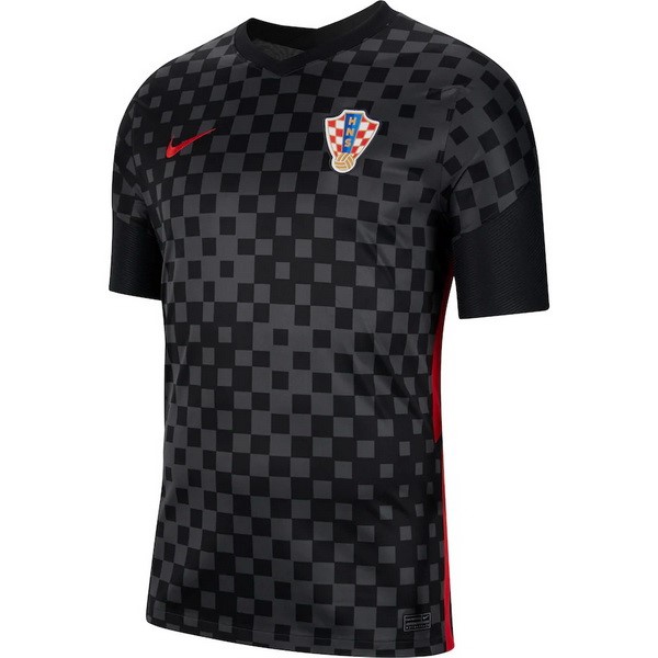 Thailande Maillot Football Croatie Exterieur 2020 Noir